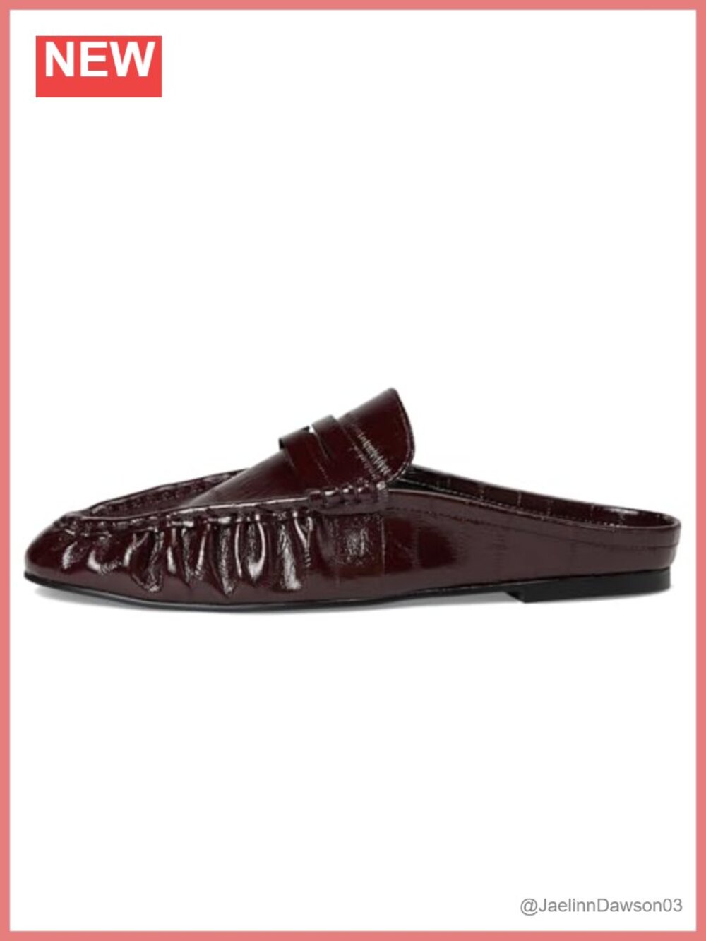 Women's Faux Leather Ruched Loafers Slip-On Round Toe